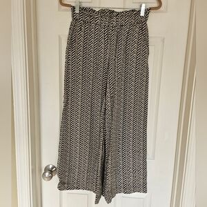 Loft - Linen Wide Leg Flowy Palazzo Pants - XS